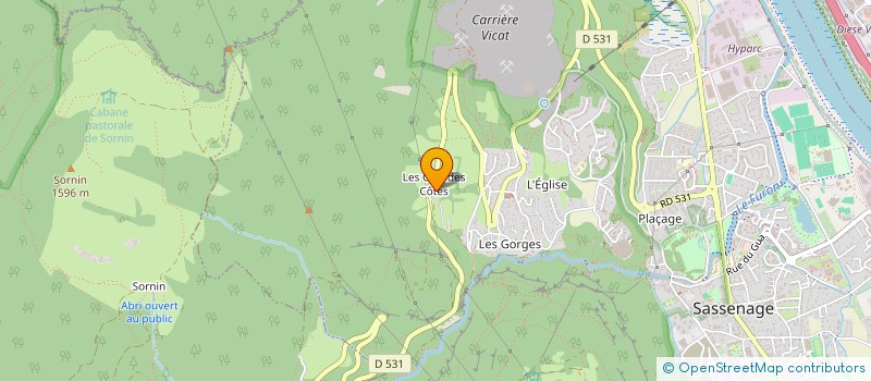 localisation de l'entreprise MONSIEUR PIERRE MOURIER  SASSENAGE