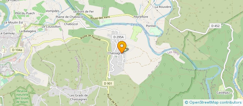 localisation de l'entreprise MONSIEUR PIERRE MOUTET  LES VANS