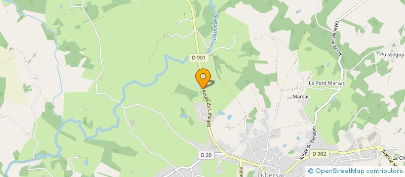 localisation de l'entreprise MONSIEUR PIERRE MOUTTE  LUBERSAC