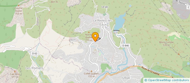 localisation de l'entreprise MONSIEUR PIERRE MOUTTE  LE REVEST-LES-EAUX