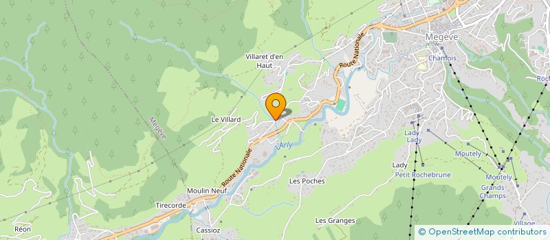 localisation de l'entreprise MONSIEUR PIERRE MUFFAT-MERIDOL à MEGEVE