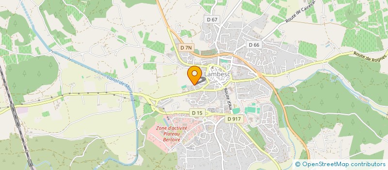 localisation de l'entreprise MONSIEUR PIERRE MUSCAT  LAMBESC