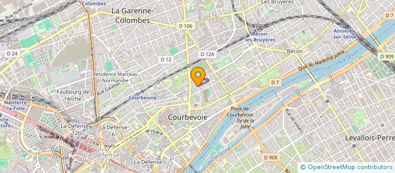 localisation de l'entreprise MONSIEUR PIERRE NARKAOUSKY à COURBEVOIE