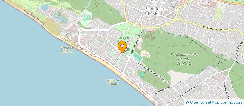 localisation de l'entreprise MONSIEUR PIERRE NAULEAU  SAINT-JEAN-DE-MONTS
