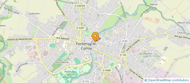 localisation de l'entreprise MONSIEUR PIERRE NAULLEAU  FONTENAY-LE-COMTE