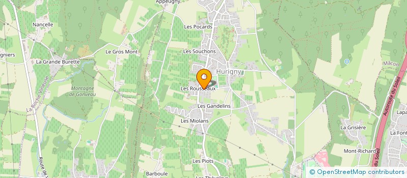 localisation de l'entreprise MONSIEUR PIERRE NEMOND  HURIGNY