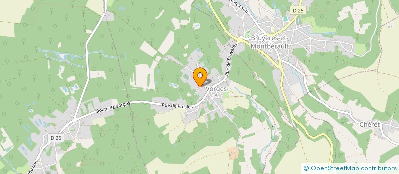 localisation de l'entreprise MONSIEUR PIERRE NIAY à BRUYERES-ET-MONTBERAULT
