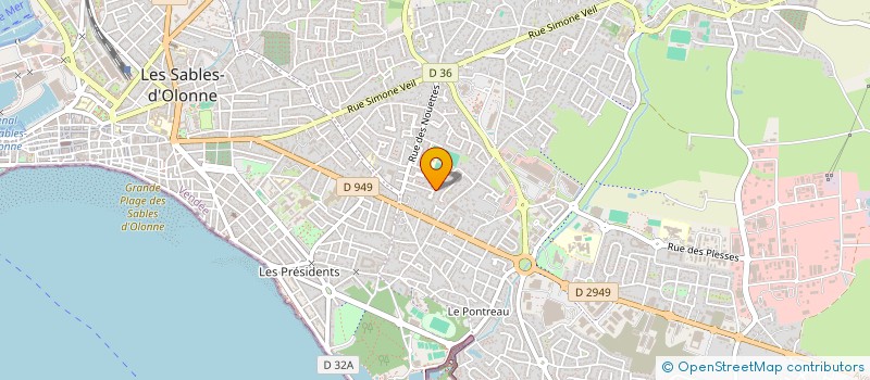 localisation de l'entreprise MONSIEUR PIERRE NICODEX à LES SABLES D'OLONNE