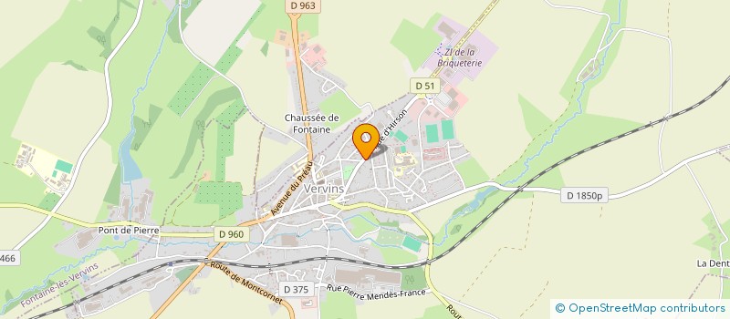 localisation de l'entreprise MONSIEUR PIERRE-NICOLAS DELAMARE  VERVINS