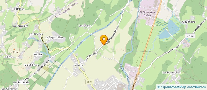 localisation de l'entreprise MONSIEUR PIERRE-NICOLAS PAROT  SAINT-LAURENT-DU-PONT