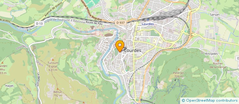 localisation de l'entreprise MONSIEUR PIERRE NICOLAU  LOURDES