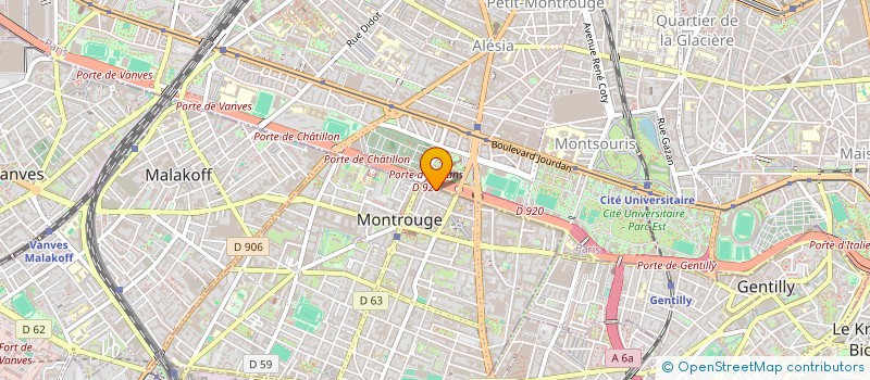 localisation de l'entreprise MONSIEUR PIERRE NICOLLE  MONTROUGE