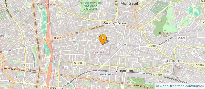 localisation de l'entreprise MONSIEUR PIERRE NICOU à MONTREUIL