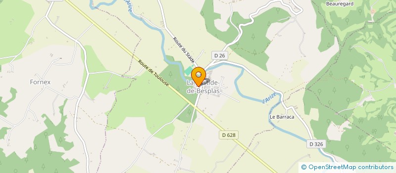 localisation de l'entreprise MONSIEUR PIERRE NODITZA à LA BASTIDE-DE-BESPLAS