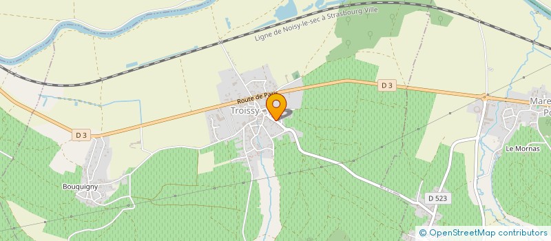 localisation de l'entreprise MONSIEUR PIERRE NOEL  TROISSY