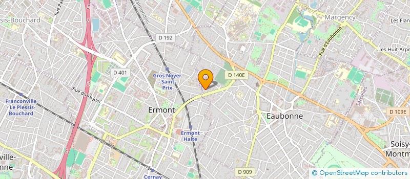 localisation de l'entreprise MONSIEUR PIERRE NOEL BINET à EAUBONNE