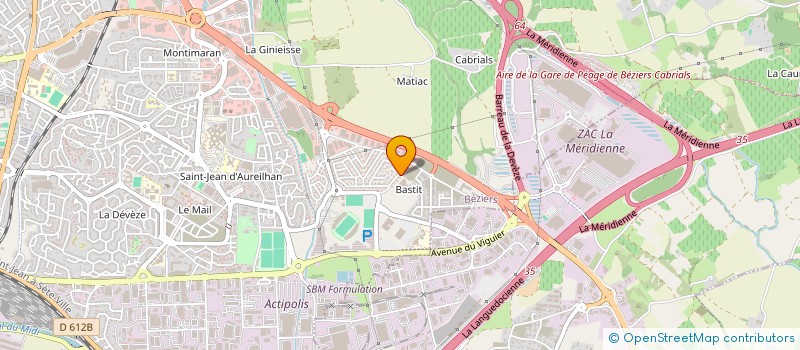 localisation de l'entreprise MONSIEUR PIERRE NOITAKY  BEZIERS