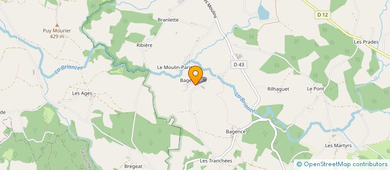 localisation de l'entreprise MONSIEUR PIERRE NOUAILLE à LA CROISILLE-SUR-BRIANCE