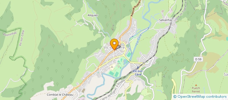 localisation de l'entreprise MONSIEUR PIERRE OCULY à VIC-SUR-CERE
