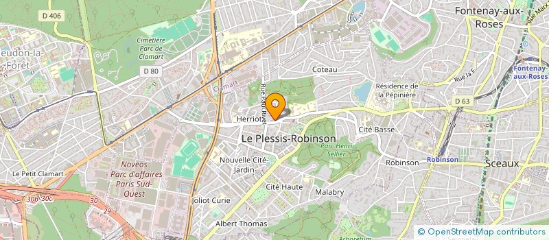 localisation de l'entreprise MONSIEUR PIERRE OGET à LE PLESSIS-ROBINSON