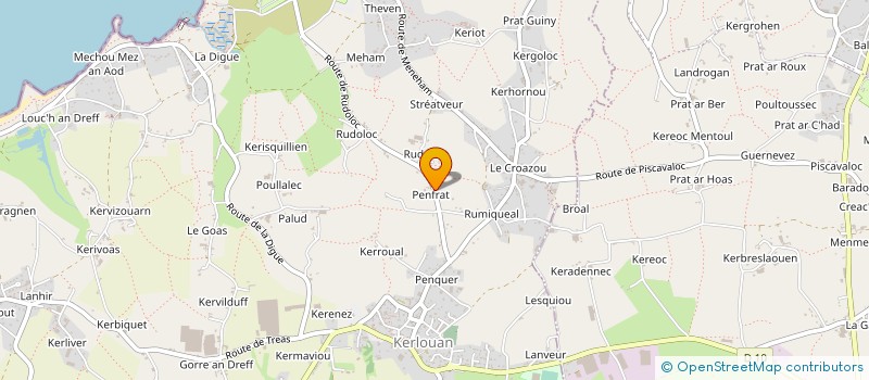 localisation de l'entreprise MONSIEUR PIERRE OLIVIER ARNOULD  PLOUNEOUR-BRIGNOGAN-PLAGES