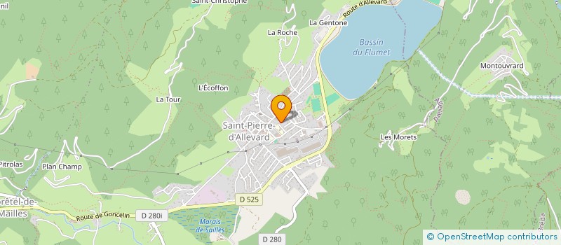 localisation de l'entreprise MONSIEUR PIERRE-OLIVIER BARDONNE  CRETS EN BELLEDONNE