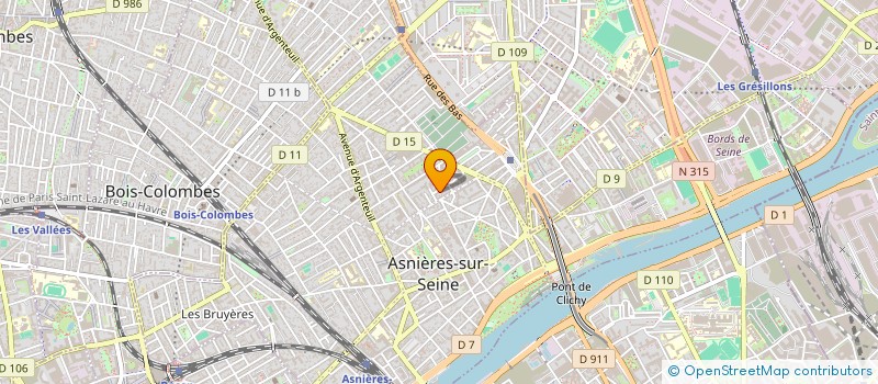 localisation de l'entreprise MONSIEUR PIERRE-OLIVIER BEDNARZ à ASNIERES-SUR-SEINE