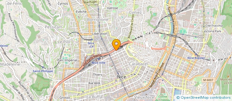 localisation de l'entreprise MONSIEUR PIERRE-OLIVIER BESNARD  NICE