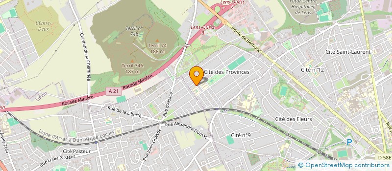 localisation de l'entreprise MONSIEUR PIERRE-OLIVIER DELROISSE  LENS