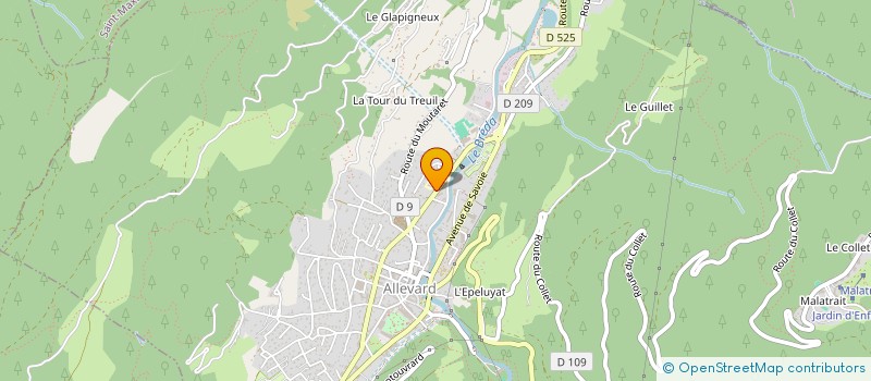 localisation de l'entreprise MONSIEUR PIERRE-OLIVIER DOVAL  ALLEVARD