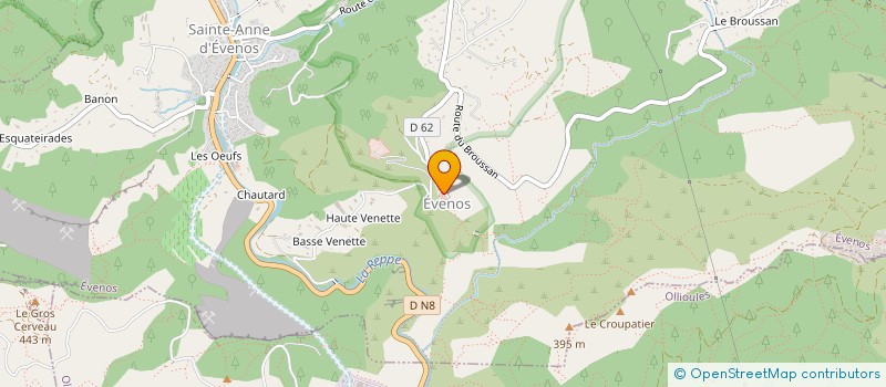 localisation de l'entreprise MONSIEUR PIERRE-OLIVIER FRESSOZ  EVENOS