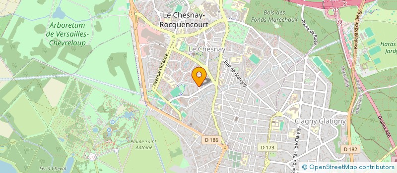 localisation de l'entreprise MONSIEUR PIERRE OLIVIER GESLIN  LE CHESNAY-ROCQUENCOURT