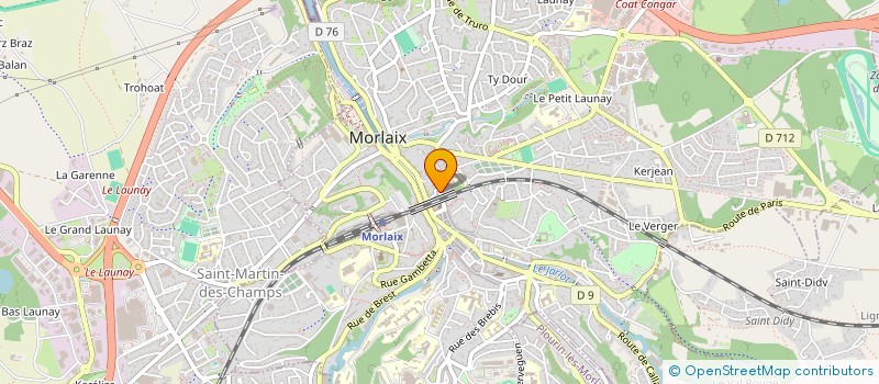 localisation de l'entreprise MONSIEUR PIERRE OLIVIER JESTIN à MORLAIX