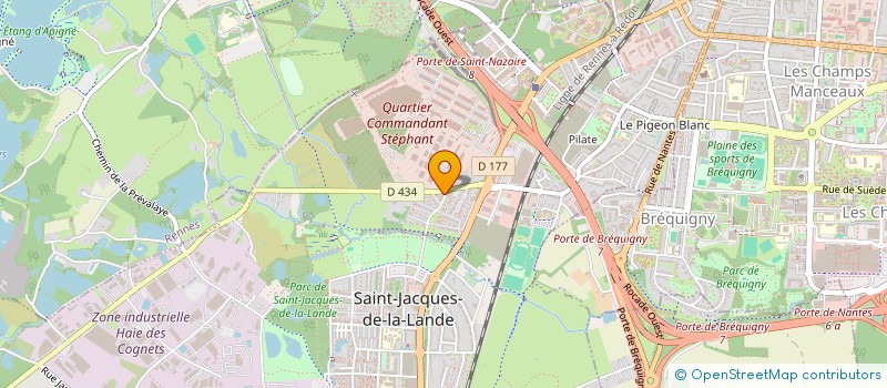 localisation de l'entreprise MONSIEUR PIERRE-OLIVIER LE LOUARN  SAINT-JACQUES-DE-LA-LANDE