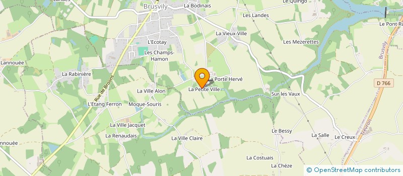 localisation de l'entreprise MONSIEUR PIERRE OLIVIER LE MEUR  BRUSVILY