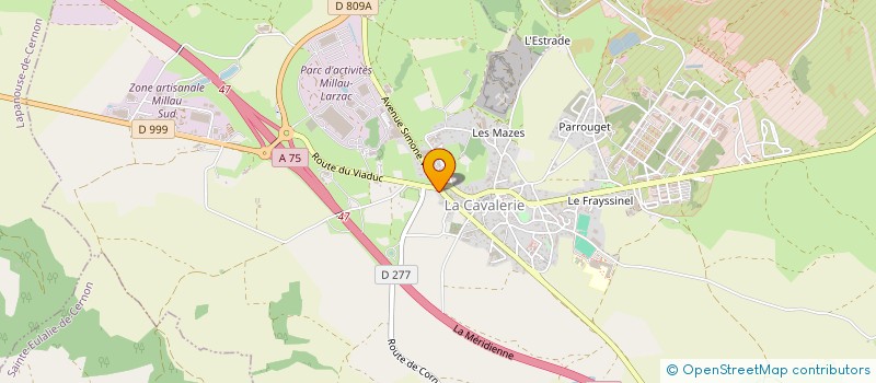 localisation de l'entreprise MONSIEUR PIERRE-OLIVIER PAGES  LA CAVALERIE