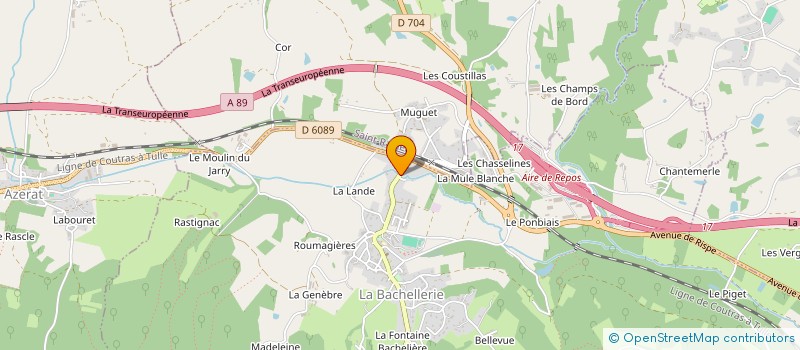 localisation de l'entreprise MONSIEUR PIERRE OLIVIER ROUCHIER à LA BACHELLERIE