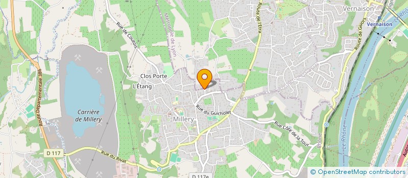 localisation de l'entreprise MONSIEUR PIERRE-OLIVIER VITTET  MILLERY