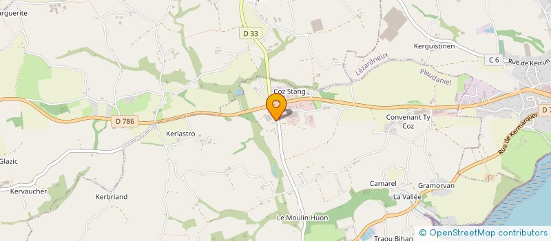 localisation de l'entreprise MONSIEUR PIERRE OLLIVIER  PLEUDANIEL