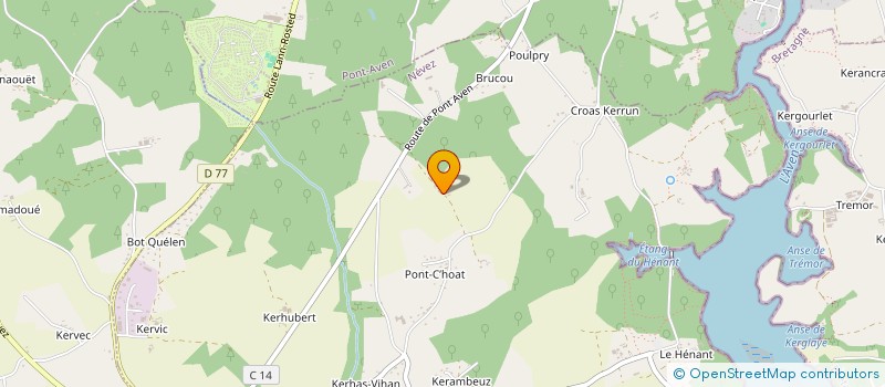 localisation de l'entreprise MONSIEUR PIERRE OLLIVIER  NEVEZ