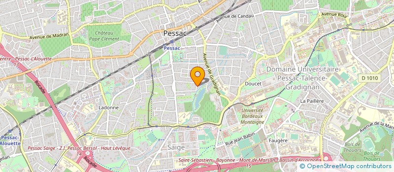 localisation de l'entreprise MONSIEUR PIERRE OLLIVIER  PESSAC