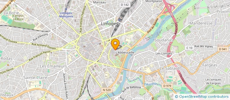 localisation de l'entreprise MONSIEUR PIERRE ORJUBIN à LIMOGES
