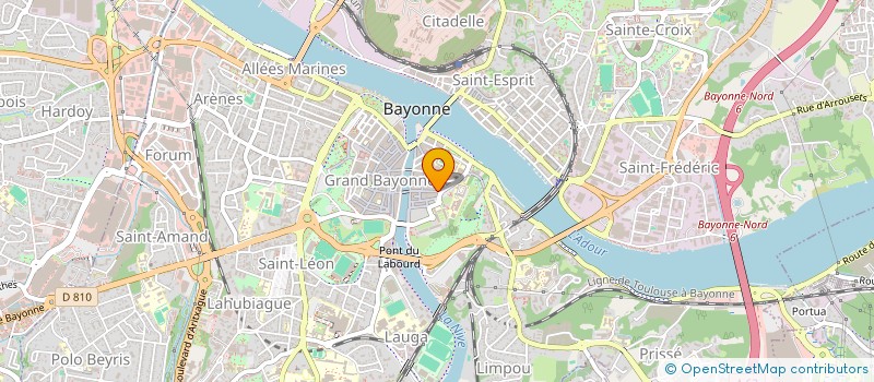 localisation de l'entreprise MONSIEUR PIERRE OSCARIZ  BAYONNE