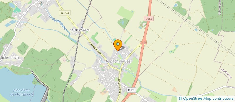 localisation de l'entreprise MONSIEUR PIERRE OTIN  ASPACH-LE-BAS