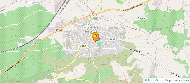 localisation de l'entreprise MONSIEUR PIERRE OURTAL  NISSAN-LEZ-ENSERUNE