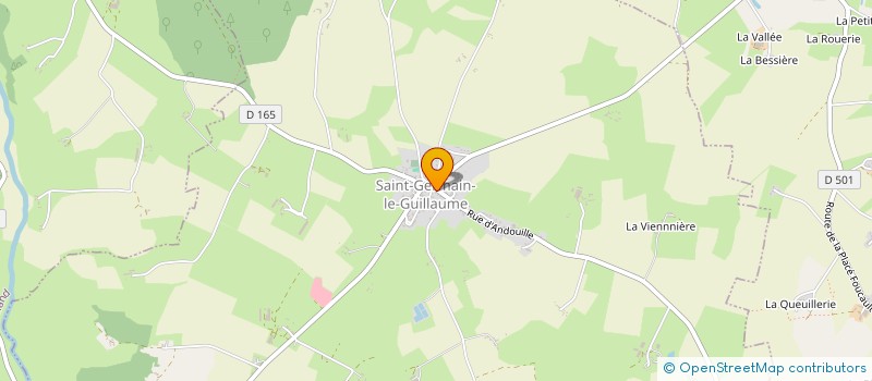 localisation de l'entreprise MONSIEUR PIERRE OUTREQUIN  SAINT-GERMAIN-LE-GUILLAUME
