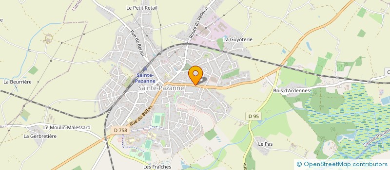 localisation de l'entreprise MONSIEUR PIERRE OUVRARD à SAINTE-PAZANNE