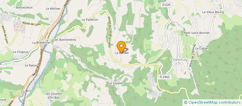 localisation de l'entreprise MONSIEUR PIERRE PACALLIER  CHEVINAY