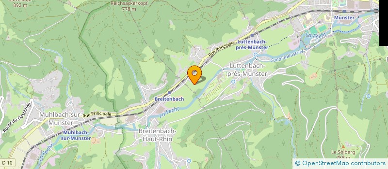 localisation de l'entreprise MONSIEUR PIERRE PACCOUD  LUTTENBACH-PRES-MUNSTER