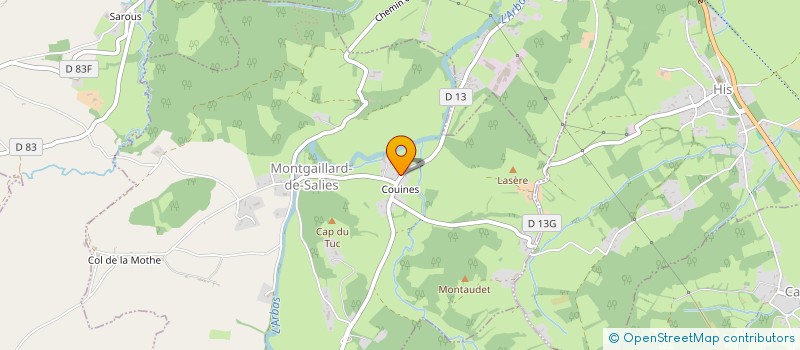 localisation de l'entreprise MONSIEUR PIERRE PADIOLLEAU  MONTGAILLARD-DE-SALIES